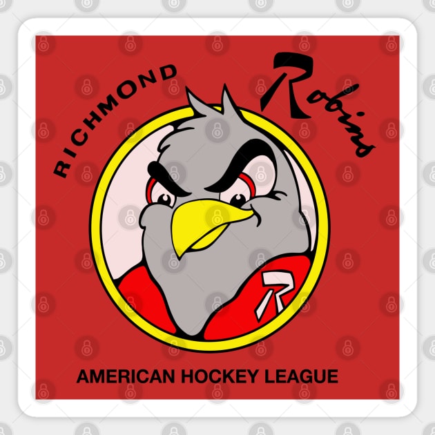 Defunct Richmond Robins AHL Hockey 1972 Magnet by LocalZonly